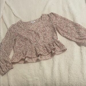 ✨ 3 for $20 Bundle Deal ✨ Candie's Pink and Black Floral Top